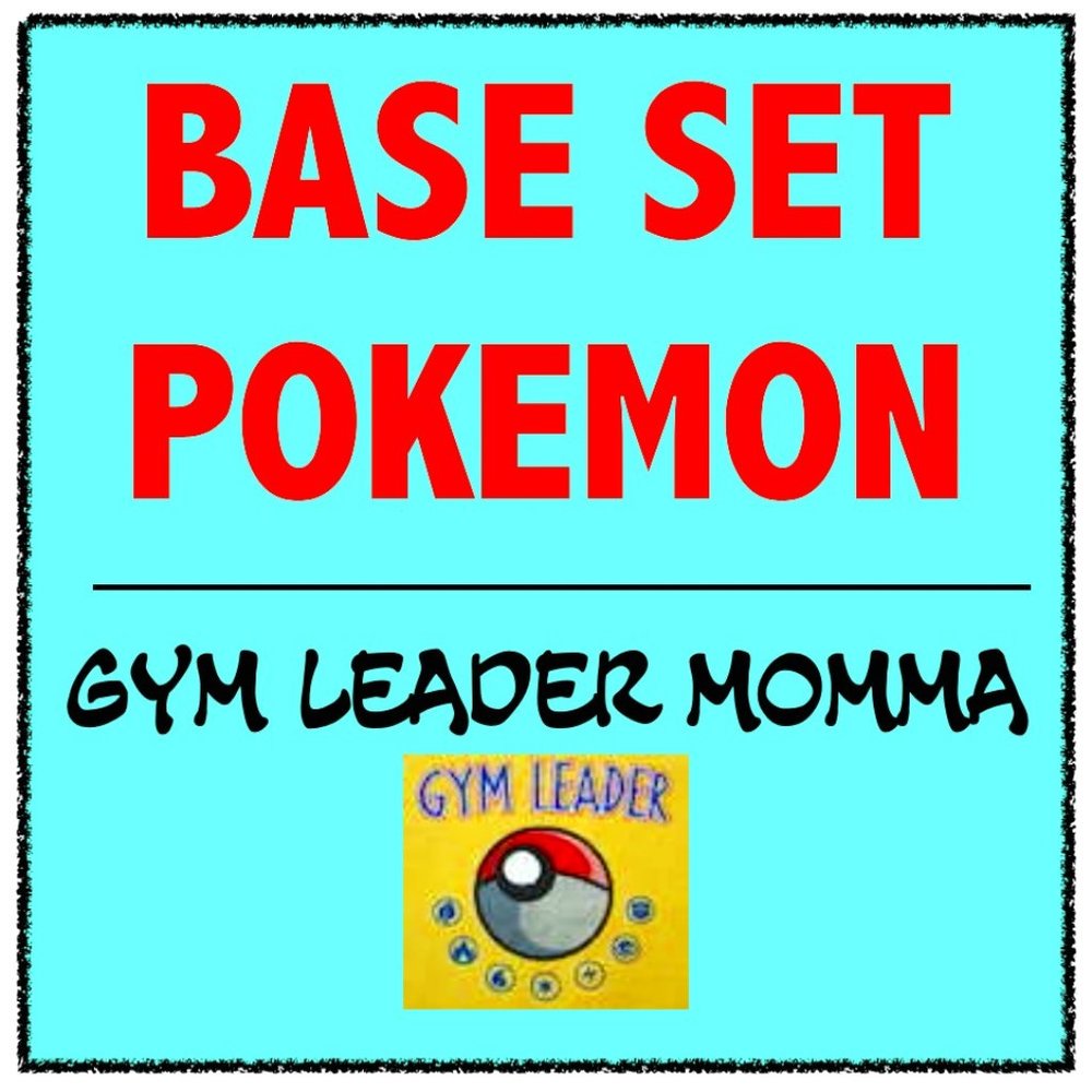 BASE SET Pokemon Cards Section